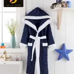 
Unisex kids bathrobe with hood, belt and two pockets-Dream Room